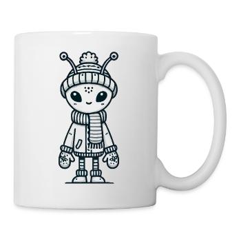 Bande dessinée extraterrestre - Mug blanc - blanc - Droite