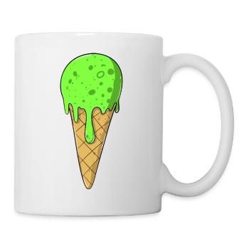 cream | Green Cream Cream | IceCream - Mug - white - Right