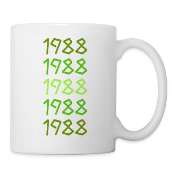 Né en 1988 - Mug blanc - blanc - Droite