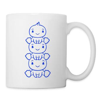 3 Ducks Tower Friends Enfants Piggyback Tête Assise - Mug blanc - blanc - Droite