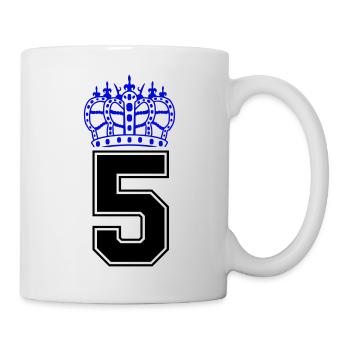 5 krone - Tasse - Weiß - Rechts