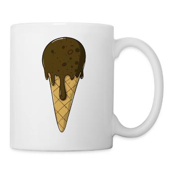 Eis | Schoko Eiscreme | Iceceam - Tasse - Weiß - Rechts
