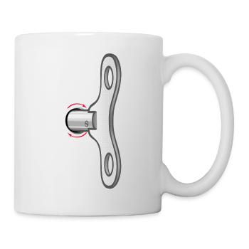 A key on the back - Mug - white - Right