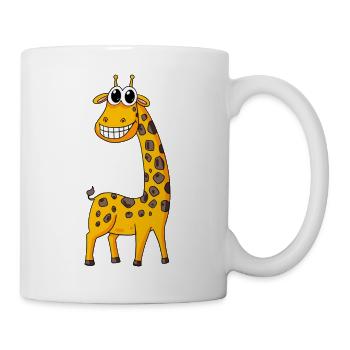 Funny Giraffe Charm for Kids - Giraffe - Mug - white - Right