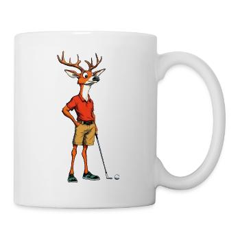 Professionnel de golf Hirsch en polo - Mug blanc - blanc - Droite