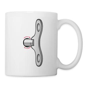 Zieh mich auf - Tasse - Weiß - Rechts