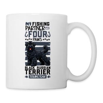 Angeln und Bloodhound - Tasse - Weiß - Rechts
