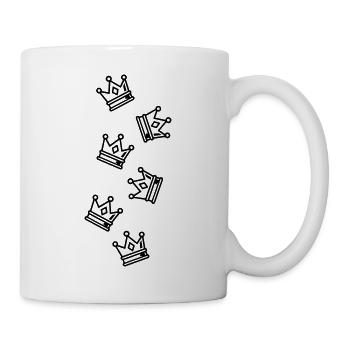 Kronen Symbolik - Tasse - Weiß - Rechts
