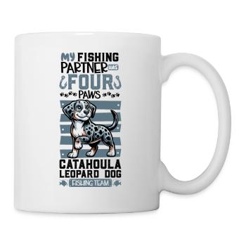 Angeln und Gos d’Atura Català - Tasse - Weiß - Rechts