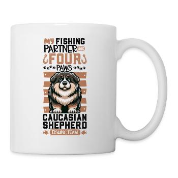 Fishing and Cavalier King Charles Spaniel - Mug - white - Right