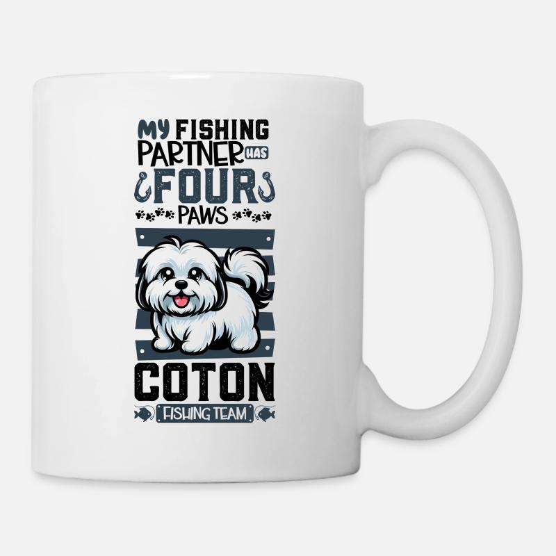 Angeln und Coton de Tulear - Tasse - Weiß