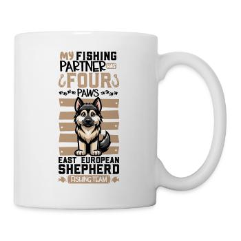 Pêche et berger d’Europe de l’Est - Mug blanc - blanc - Droite
