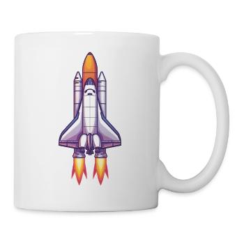 Cosmos Rocket Édition Neon - Mug blanc - blanc - Droite