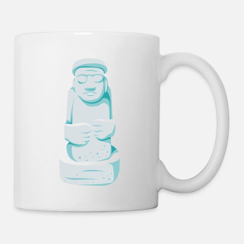 Dol Hareubang – Gardien de la pierre de Jeju - Mug blanc - blanc