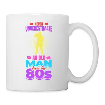 80er Großvater - Tasse - Weiß - Rechts