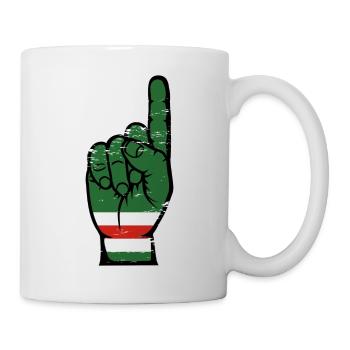 Tschetschenien Flagge Nummer 1 used - Tasse - Weiß - Rechts