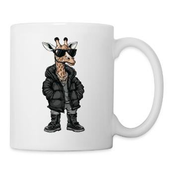 Giraffe Cool Winter - Tasse - Weiß - Rechts