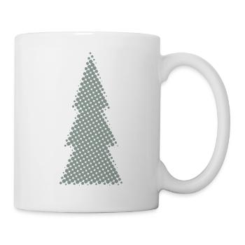 Christmas Tree Pixel Design Fir - Mug - white - Right
