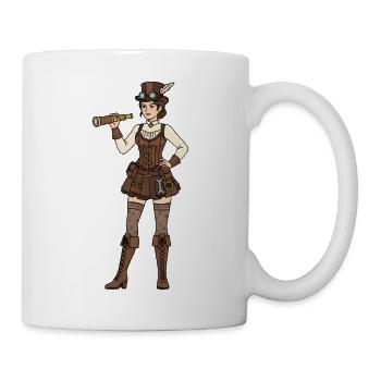 Steampunk Woman - Mug - white - Right