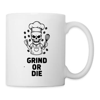Grind or The Skull Barista Vector - Mug - white - Right