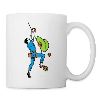 Steep wall climber - Mug - white - Right