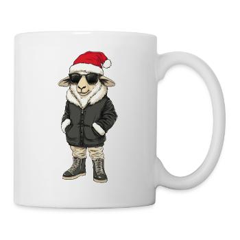 Moutons Noël Hiver - Mug blanc - blanc - Droite