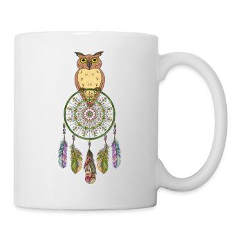 Eulenvogel - Tasse - Weiß - Rechts