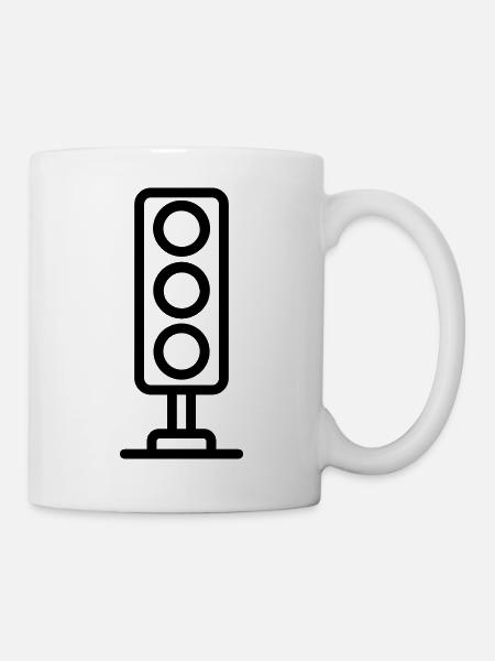Ampel - Tasse - Weiß