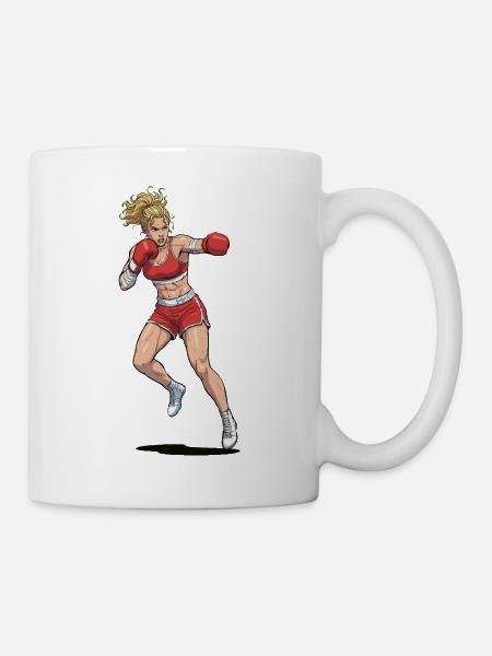 Boxer-Ehefrau - Tasse - Weiß
