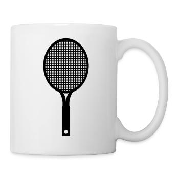 Tennis racket - Mug - white - Right