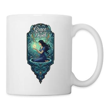 Grace of depth woman with fire - Mug - white - Right