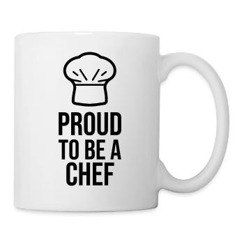 Proud to be a Chef - Minimalist Line Art Icon - Mug - white - Right