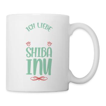 Ich liebe meinen Shiba Inu - Tasse - Weiß - Rechts