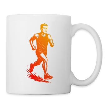 Clear running motif for every day - Mug - white - Right