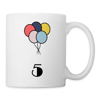 5. ANNIVERSARY. 5 YEARS. 5th ANNIVERSARY - Mug - white - Right