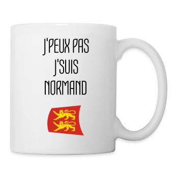 j'peux pas j'suis normand - Normandie - Mug blanc - blanc - Droite