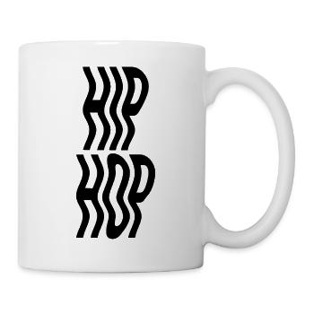hiphop music typography logo design - Mug - white - Right