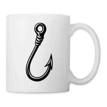 Fish hook icon - Mug - white - Right
