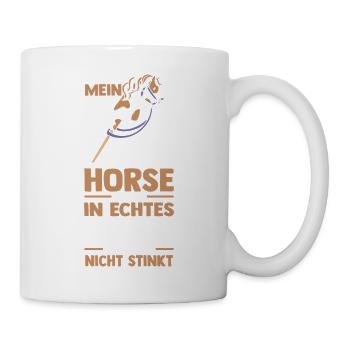 Steckenpferd Hobbyhorse Hobby Horsing - Tasse - Weiß - Rechts