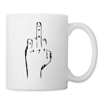 fuck_you main - Mug blanc - blanc - Droite