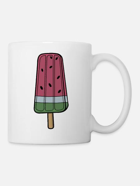 Verspielte Wassermelone Frozen Pop - Tasse - Weiß