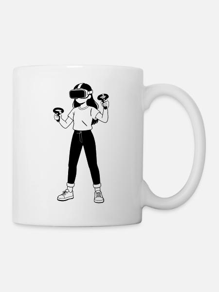 VR Gamer - Tasse - Weiß