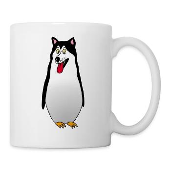 Dog or penguin? - Mug - white - Right