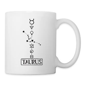 Taurus - Taurus Zodiac - black - Mug - white - Right