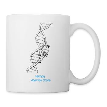 Dessin de biologie génétique des brins d’ADN Climber - Mug blanc - blanc - Droite