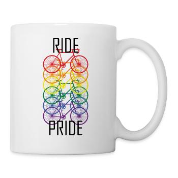 PRIDE Fahrrad Design - Tasse - Weiß - Rechts