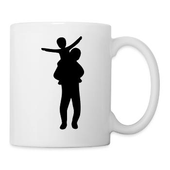 Family Silhouette Parents Children Love Together - Mug - white - Right