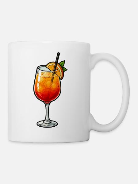 Sommer-Cocktail  - Tasse - Weiß