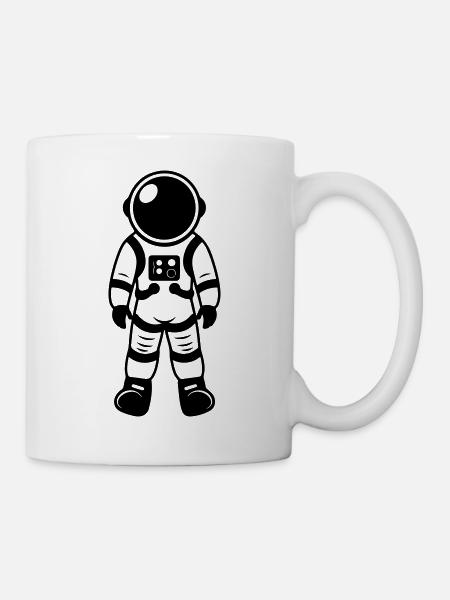 Astronaut Icon - Tasse - Weiß