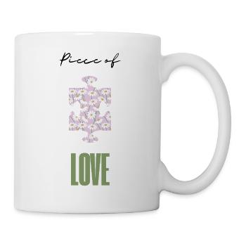 Daisy Puzzle Love Pattern - Mug - white - Right